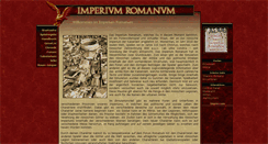 Desktop Screenshot of imperiumromanum.net