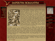 Tablet Screenshot of imperiumromanum.net